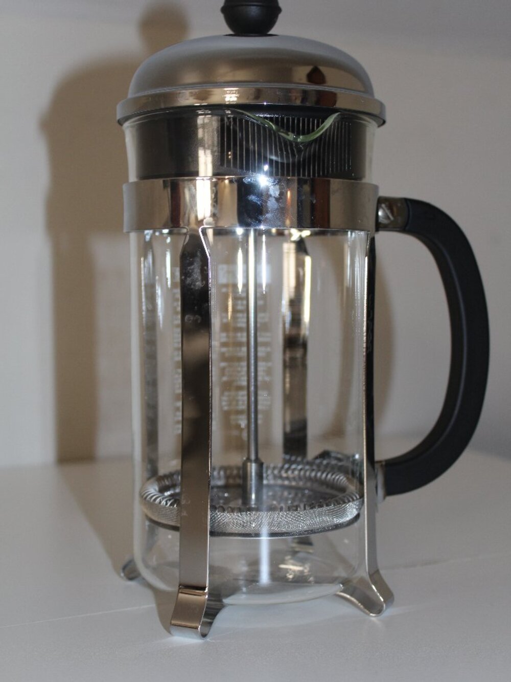 Bodum Stainless Steel & Glass 32oz/ 4 cups French Press Coffee Maker NEW